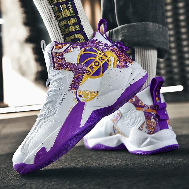 Кампус Кобе спортивная баскетбольная обувь мужская высокая супер красивая для учеников средней школы дышащая спортивная обувь для бега марафон