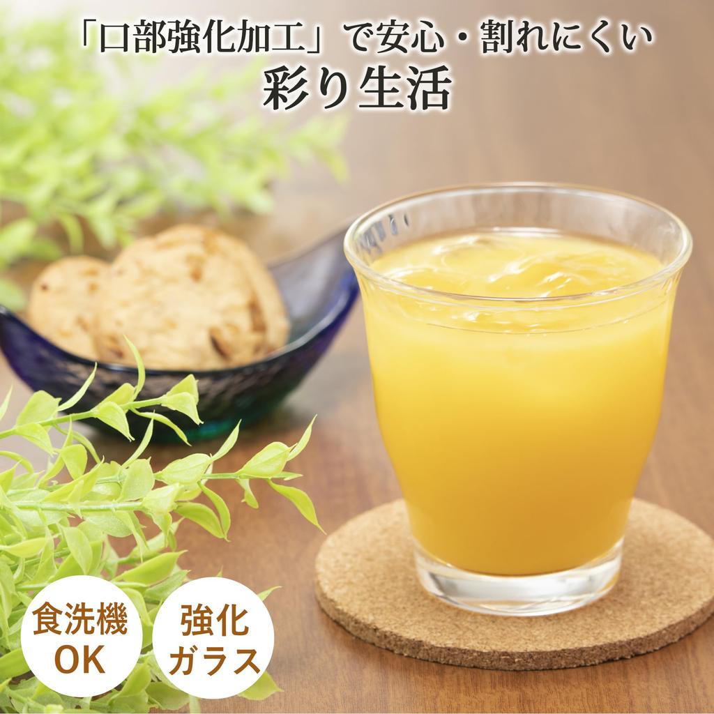 Стакан Toyo Sasaki Glass, цветная жизнь, 8 стаканов, 220 мл, набор из 60 шт. Сделано в Японии, можно мыть в посудомоечной машине, небьющийся стеклянный стакан, стеклянная чашка для кофе