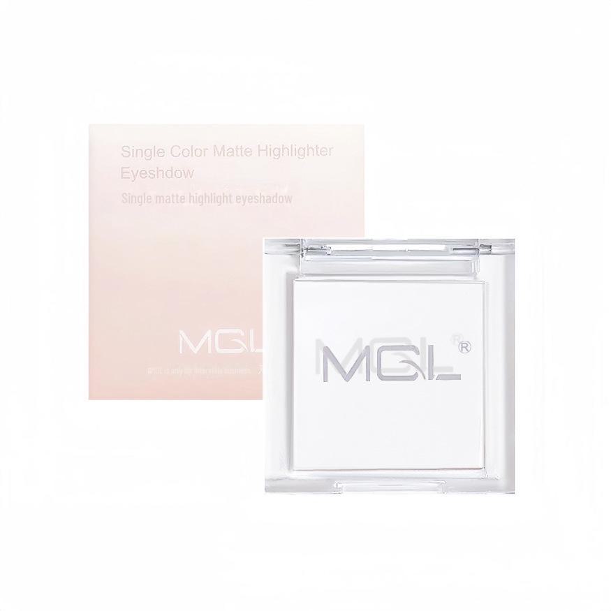 Матово-глянцевые тени для век MGL Pure White Eyeshadow для придания яркости и эффекта шелкопряда