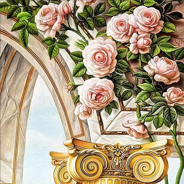 5D алмазная живопись Пион горный хрусталь комплект Алмазная вышивка цветок полная квадратная дрель вышивка крестиком рукоделие домашний декор