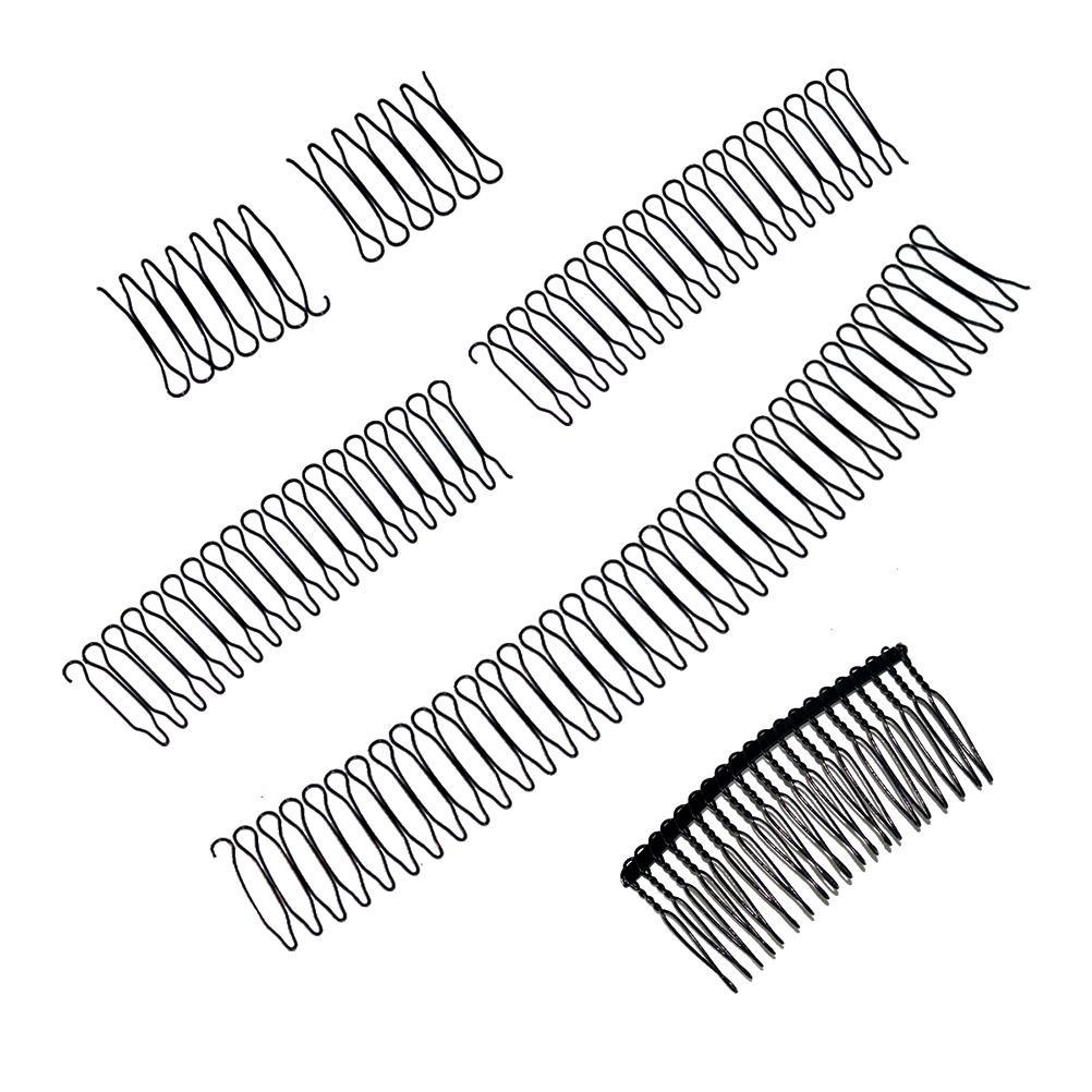 U Shape Hair Finishing Fixer Comb Stretch Invisible Flexible Hair Finishing Fixer Clips for Women