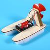 1 набор DIY Wind Powered Boat Model Kit Handmade Wooden Puzzle Hovership