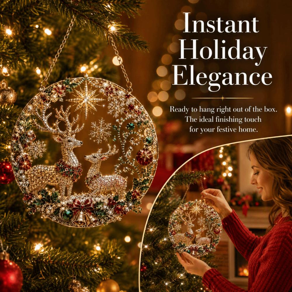 Acrylic Board Christmas Diamond Painting Set DIY Diamond Painting Craft Set Home Wall Hanging