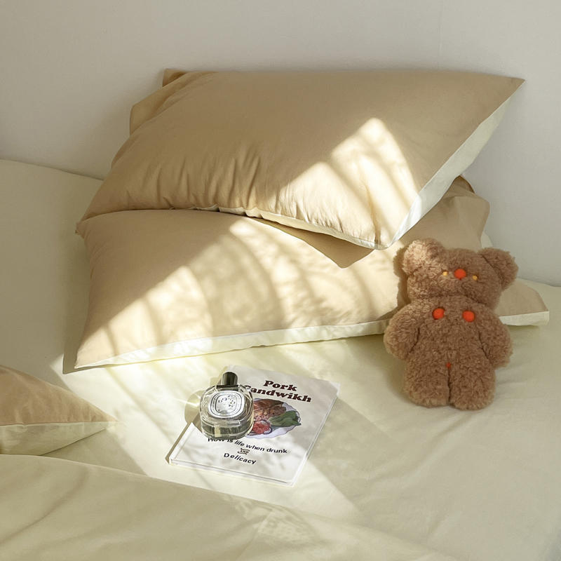 1 пара наволочек из стираного хлопка 48*74 наволочки для кровати бытовые простые мягкие пылезащитные декоративные подушки чехлы Ins