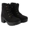 Shoetopia Женские короткие ботильоны на массивном каблуке с нескользящей подошвой, удобные модные ботильоны на щиколотку | Мягкая амортизирующая подошва | Для повседневной носки, вечеринок и зимы