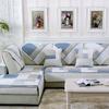 Sofa Covers Living Room Plaid Stripe Sofa Towel Couch Cover Cotton Non-slip Sofa Slipcover Modern Minimalist Corner Seat Cover