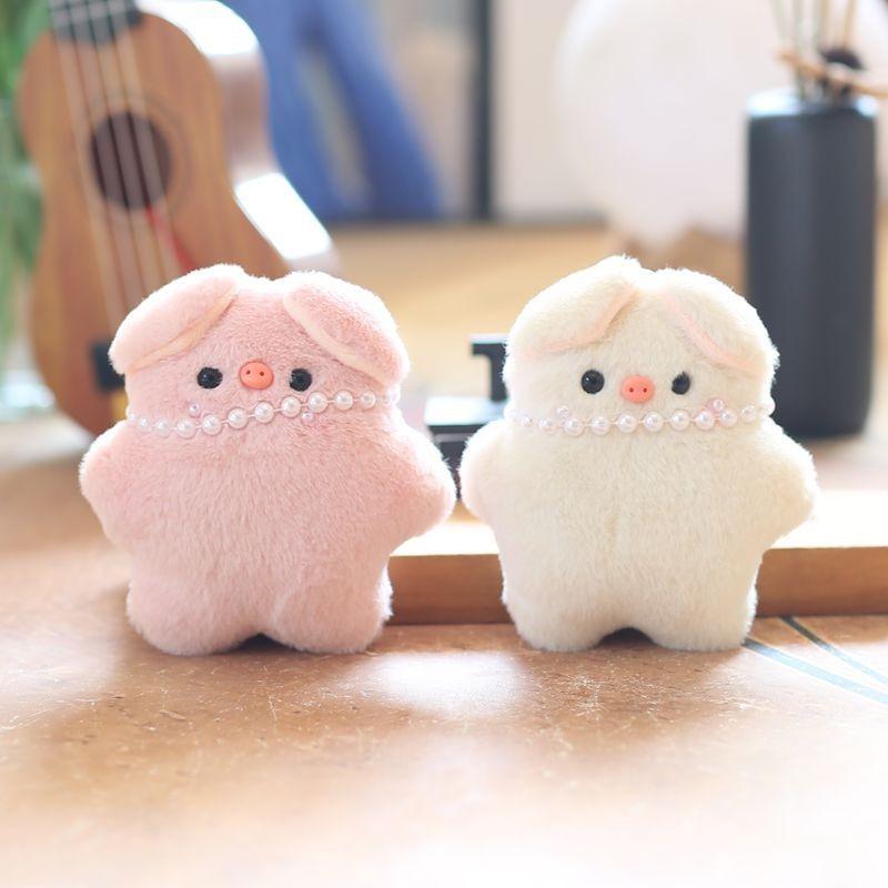 Adorable Plush Pig Keychain Cute Cartoon Style With Soft Pp Cotton Filling For Bag Decoration