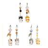 2Pcs Keychain Pendant Animal-themed Design Lightweight Miniature Key Holder Emotional Healing Keychain Multi-Use Bag Phone Charm