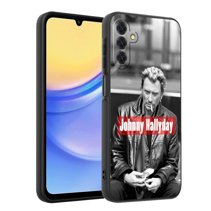 Мягкий чехол для телефона с музыкой Джонни Халлидея для Samsung A17 A37 A57 A16 A26 A36 A56 A15 A25 A35 A55 A14 A24 A34 A54 A13 A23 A33 A53 A5
