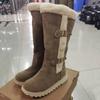 Women's Snow Boots Winter New Warm Thick-bottomed Skiing Must-have Large-size Plush Medium Boots