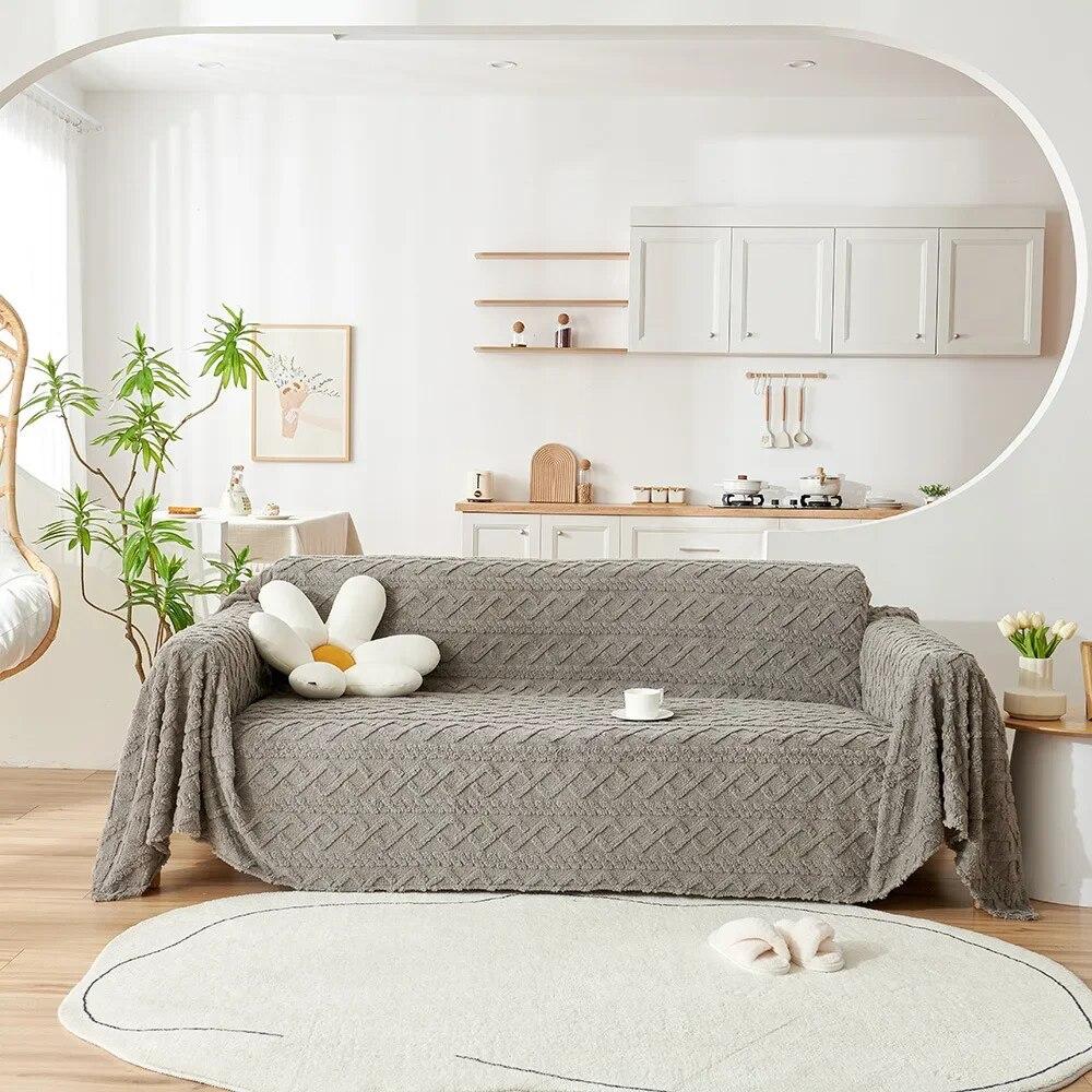 Big Plush Sofa Towel Soft Full Throw Blanket Full Deck Chair Sofa Protective Case Living Room Bedding Couch Cushion Sofa Cover
