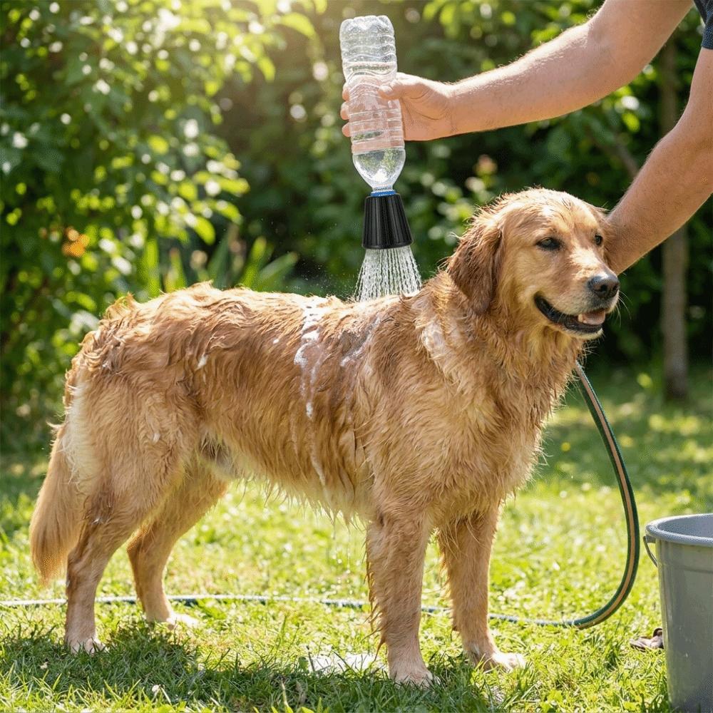 Portable Pet Shower Head Handheld Dog Bath Faucet Pet Grooming Dog Shower Nozzle  Camping