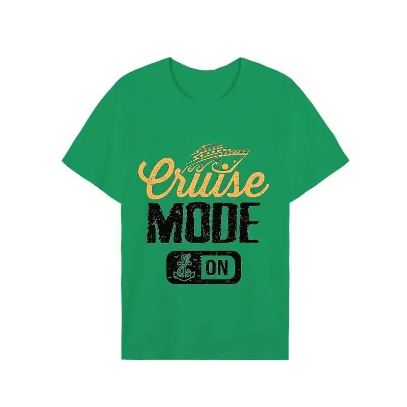 Мужская футболка, модная винтажная Круизная мода, графическая футболка, мужская футболка с круглым вырезом, свободные топы, летняя унисекс женская одежда, футболки