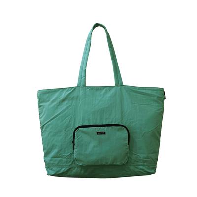 1314 сумка-тоут на молнии SN GRANDE Packable 04 Зеленый [Rootote] Складная, легкая, водоотталкивающая, большая,