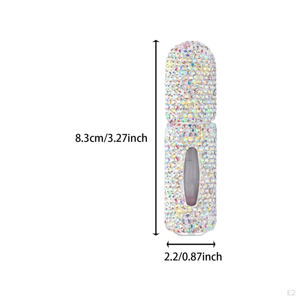 Флакон для духов Bling, мелкодисперсный распылитель эфирного масла, дорожный, 5 мл, портативный, пустой, стеклянный