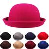 Women Elegant Vintage Fedora Beret Felt Hat Floppy Bowler Beanie Cap