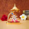 Ganesh Idol for Car Dashboard with Umbrella | Ganpati Idol for Cars | Vinayak Idols for Car Dash Board, Home Decor | Ganapathi for Home
