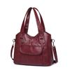 New Large-capacity Portable Shoulder Bag Trendy Soft Leather Texture Middle-aged Women's Mother Bag Messenger Bag
