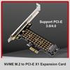 Адаптерная карта SSD M.2 NVME на PCI-E X1 Поддержка PCI-E4.0/3.0 Конвертер для ПК