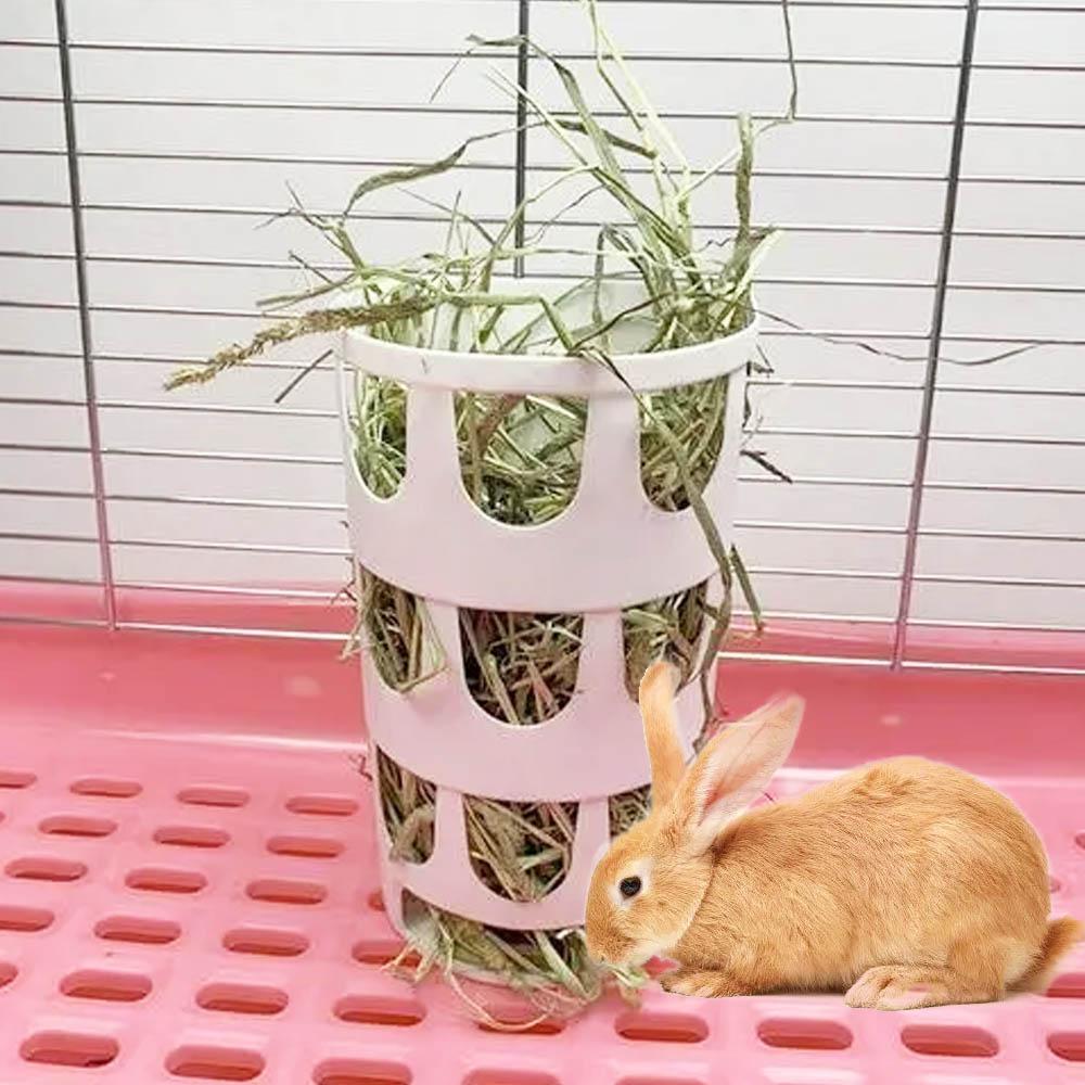 Manger Food Dispenser Hanging Plastic Grass Holder Rabbit Hay Feeder Grass Container Feeding Rack