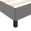 Bed Frame without Mattress Dark Grey 100 x 200 cm Fabric