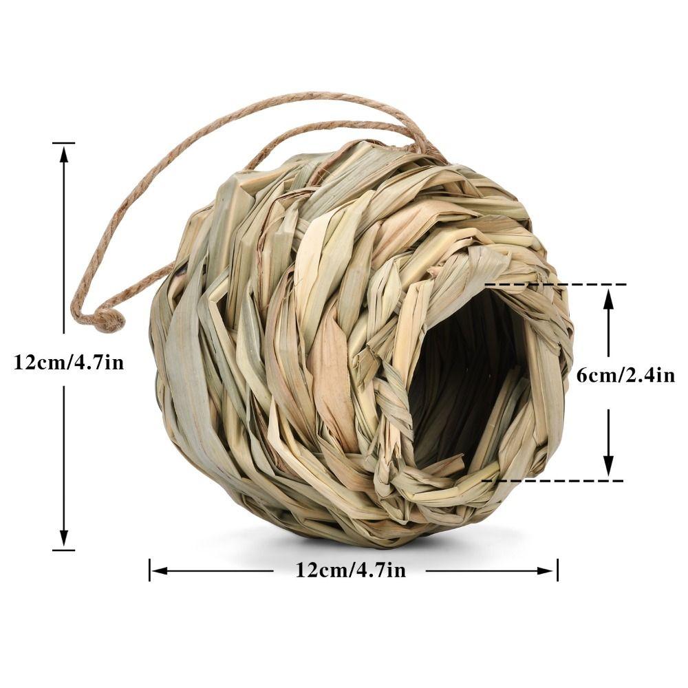 New Outside Hummingbird Birdhouse Grass Reed Grass Bird Nest Bird Cage Hand Woven Bird Nest