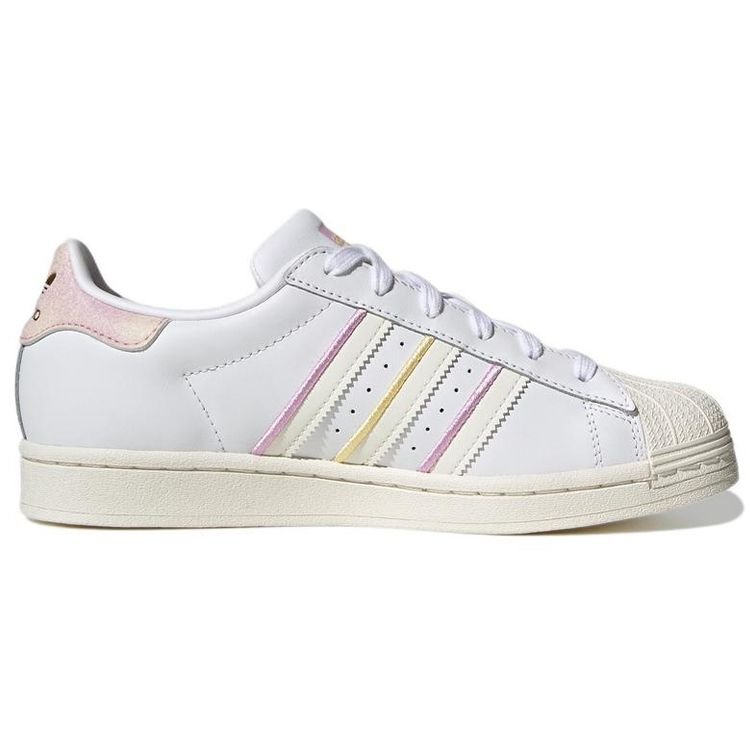 Adidas Женские кроссовки Superstar White Bliss Lilac Cloud-White Core-White H03438