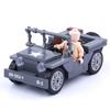 Совместимый военный миниатюрный внедорожник Swat Willis Jeep Puzzle Boys Small Particles Building Block