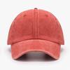 Vintage Distressed Denim 6-Panel Baseball Cap with Customizable Logo Curved Brim Ready to Ship for Unisex