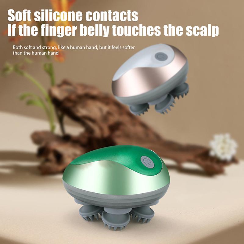 Электрический массажер для головы Многофункциональный массажер для кошек и собак Массажер для кожи головы с аккумулятором Расслабляющий массажер для тела домашних животных