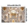 Mosque Theme Ramadan Eid Mubarak Decoration Backdrop Banner Family Room Photo Background Party Decors Moon Star Background Eid Al Adha