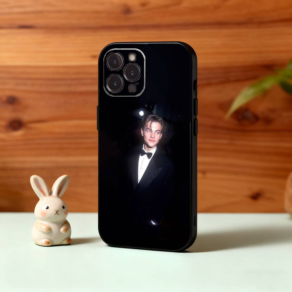 L-Леонардо Ди Каприо Ретро-стиль 90-х Чехол для телефона Для iPhone17,16,15,14,13,12,Plus,Pro Max, 5G Другие Мягкая Черная Крышка