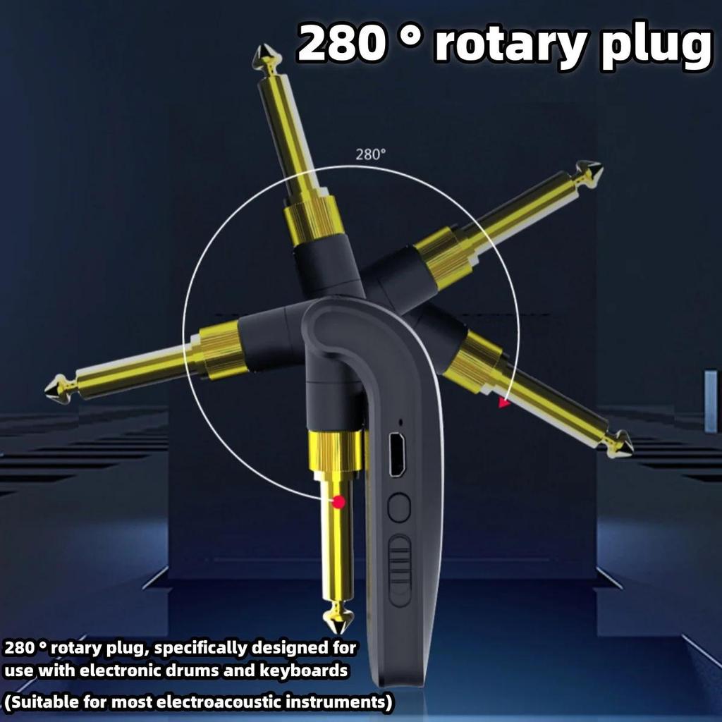 Беспроводная система для гитары M-VAVE WP-5 2,4 ГГц 6-канальный аудиопередатчик-приемник для электрогитары
