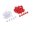 80pcs RC Roadblocks RC Car Racing Track Drift Runway Barriers Drift Field Fence with 10pcs Traffic