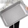 Cat Litter Box Easy To Clean Stainless Steel Pet Toilet Large Space Low Entry Pet