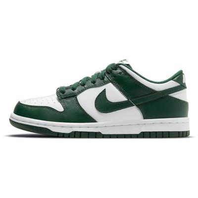 Детские кроссовки Dunk Low GS Michigan State White Team-Green Total-Orange CW1590-102