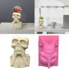 Skull Man Silicone Pot Mold Succulent Flowerpot Clay Cement Plaster Molds DIY Home Garden Flower Pots Mould