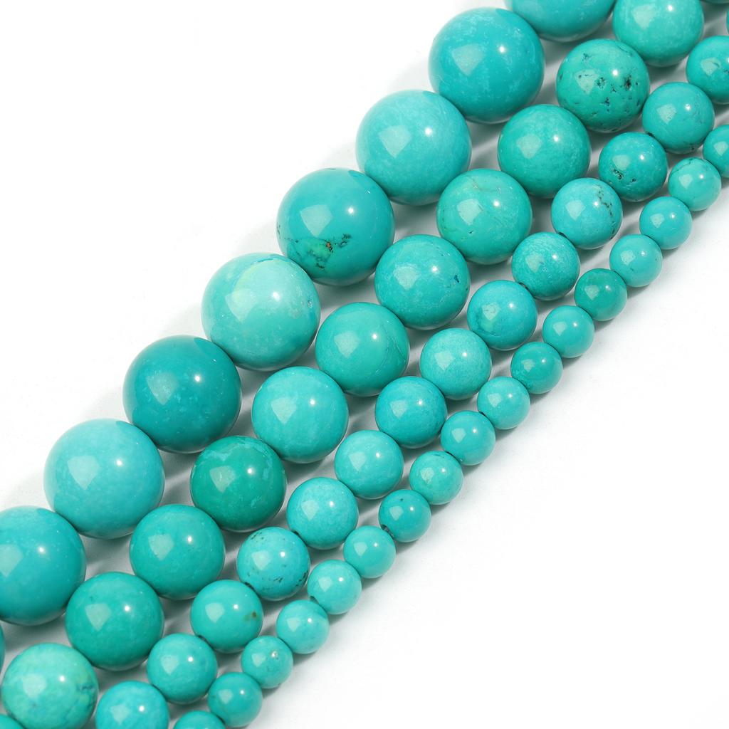 Chrysocolla Turquoise Gems Stone Beads  4-10mm Round Loose Spacer Beads for Jewelry Making Diy Bracelet Beading Supplier