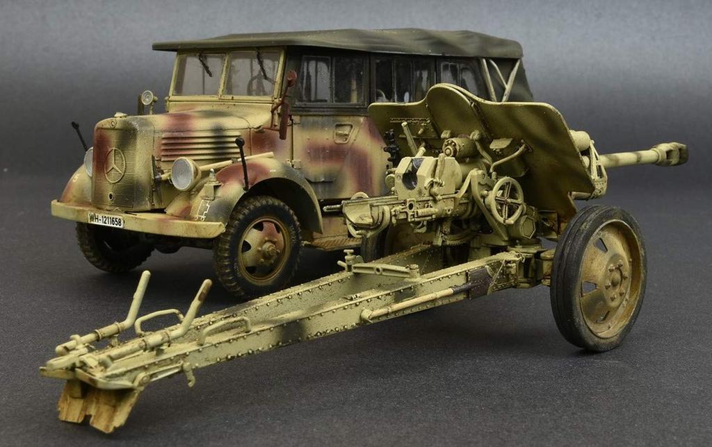 Miniart German Plastic Model Kit MA35189 1/35 Kfz.70 & 7.62cm F.K.39 (r)