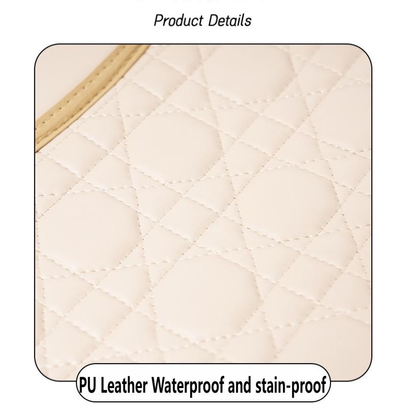 Car Seat Anti-kick Pad Rear Seat Back PU Leather Anti-dirty Protective Pad Wear-resistant Dirt-resistant Rear Protective Pad
