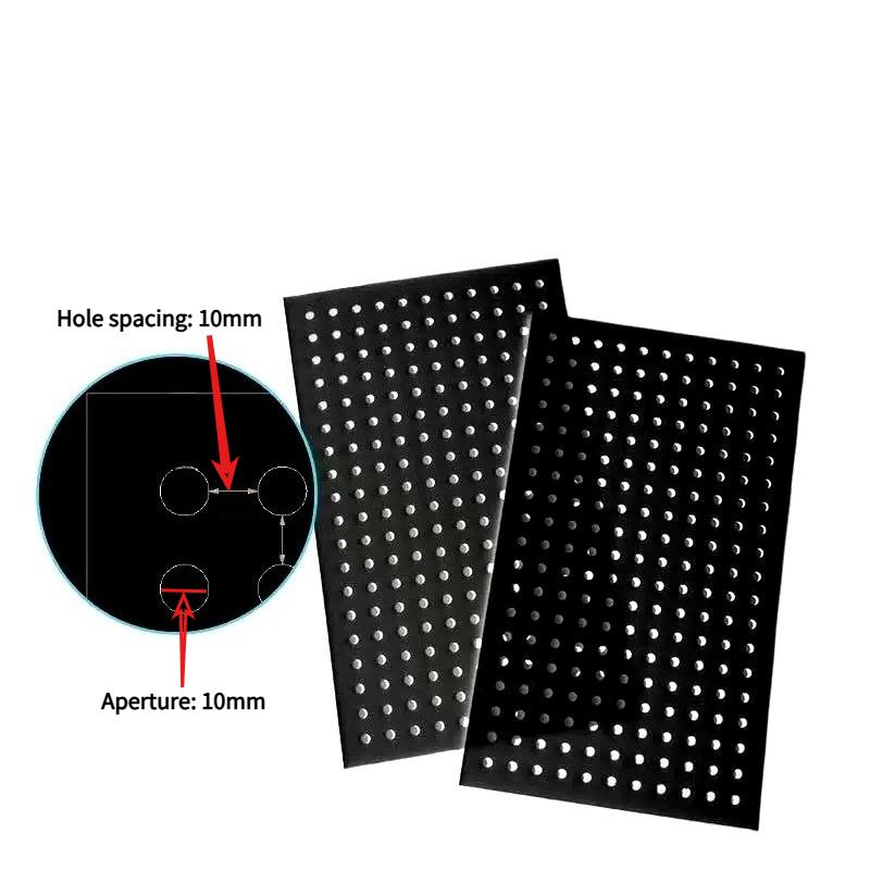 Multi-functional Black Acrylic Perforated Boards Metal Jewelry Toy Display Background Wall Entrance Kitchen Wall Storage Decorative Partition