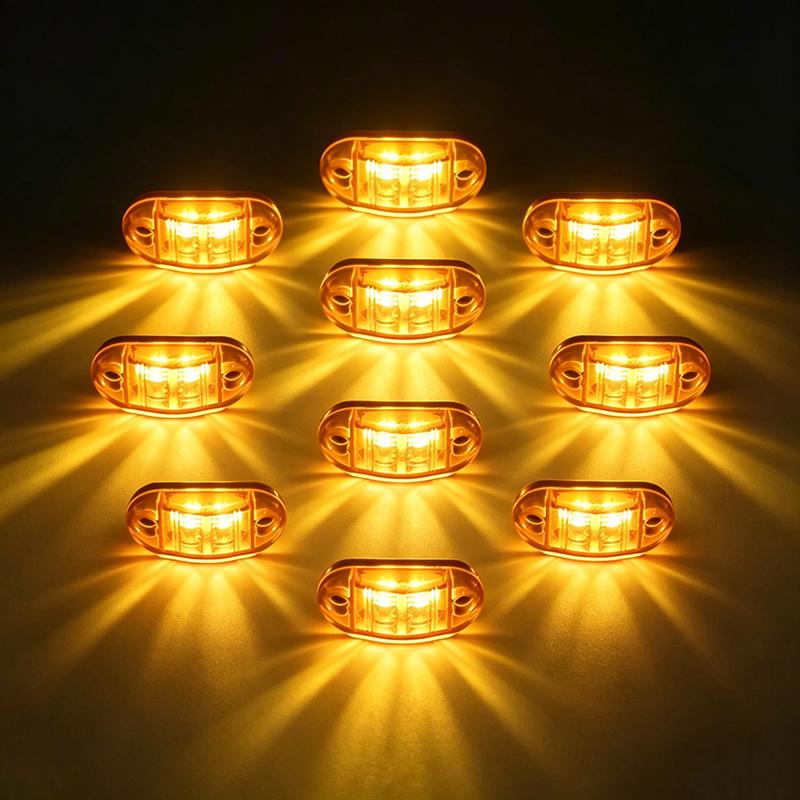 2/5/10PCS 12V 24V Universal Marine Boat Navigation Light Truck Warning Signal Side Marker Lights Clearance Lamp Car Accessories 3