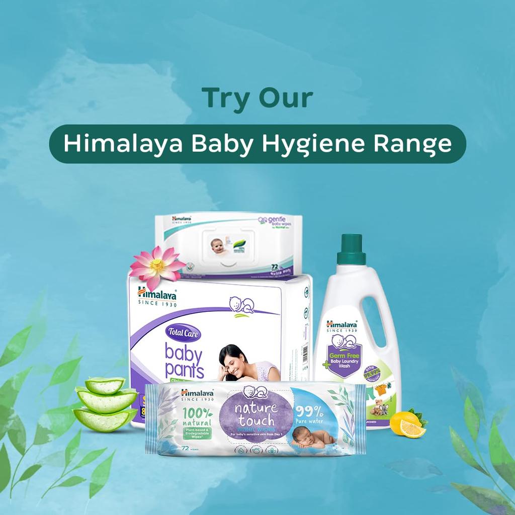 Himalaya Nature Touch Water Baby Wipes 72 Count Pack of 3 Sensitive Skin Biodegradable