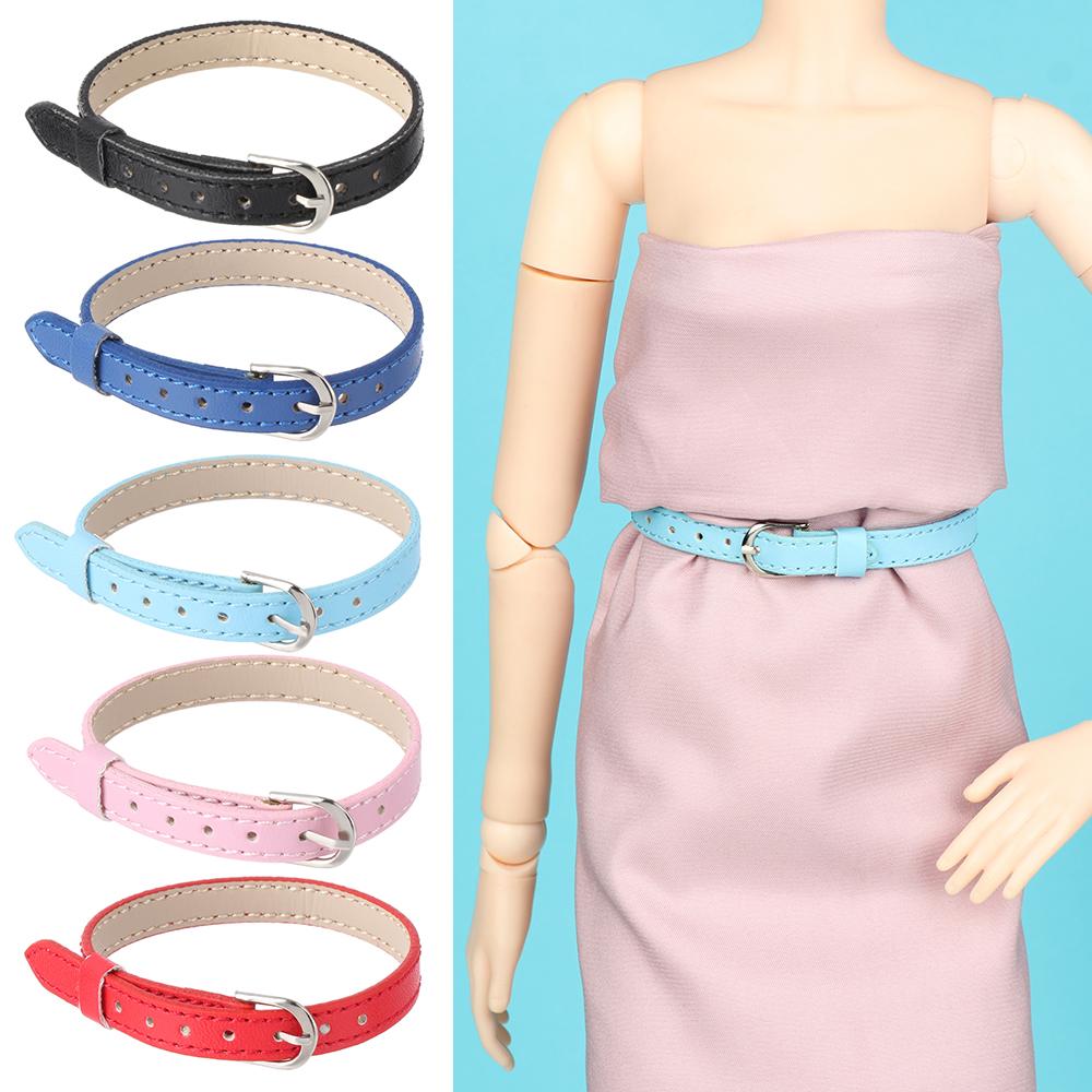 Long 22cm Width 8mm Super Mini Doll Belt Artificial leather Bjd Doll Clothes DIY Doll Accessories