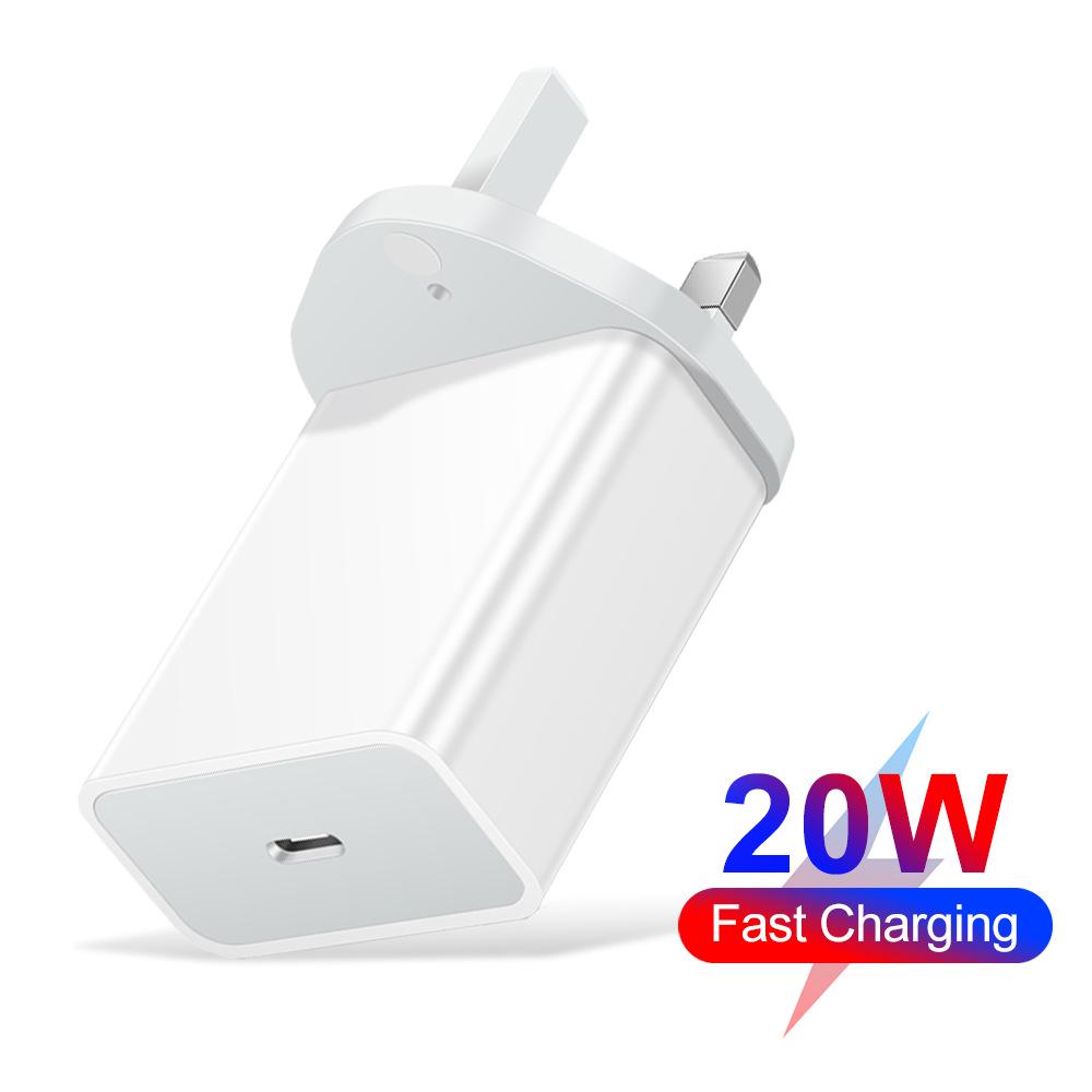 20-ваттное однопортовое зарядное устройство QC3.0 PD - Мобильное зарядное устройство US/EU/UK