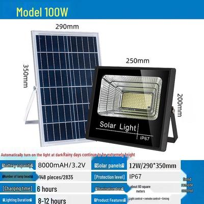 JUN YONG LIGHTING 100 Вт Солнечный прожектор