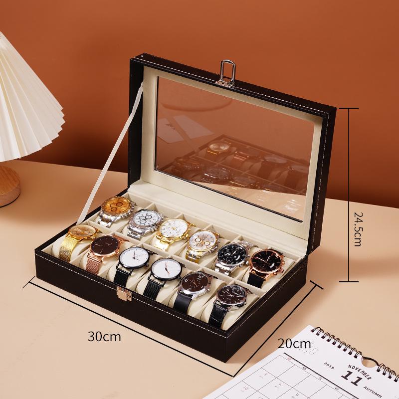 Leather Watch Display & Storage Box - Exquisite Gift & Home Decoration