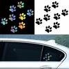 11.4CMX11CM HungMieh Car Stickers Cat Paw PrintSticker On Car 3D Carbon Fiber VinvMotorcycles Decoration Stickers and Decals