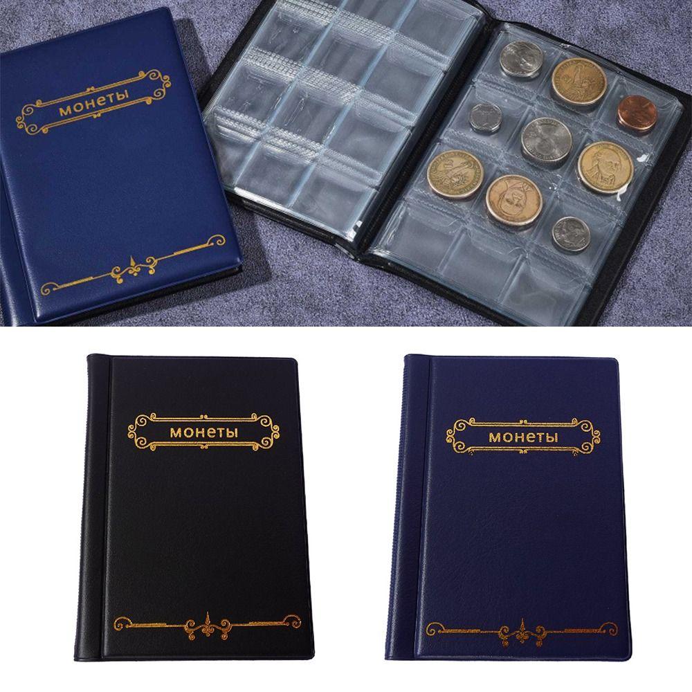 120 Pockets Coin Album Large Capacity Album Holder New Coin Collection Scrapbook Home Decoration