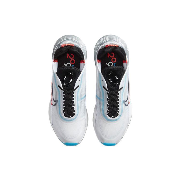 Nike Кроссовки унисекс Air Max 2090 Pure Platinum Белые Ярко-Малиновые Черные CT7695-100